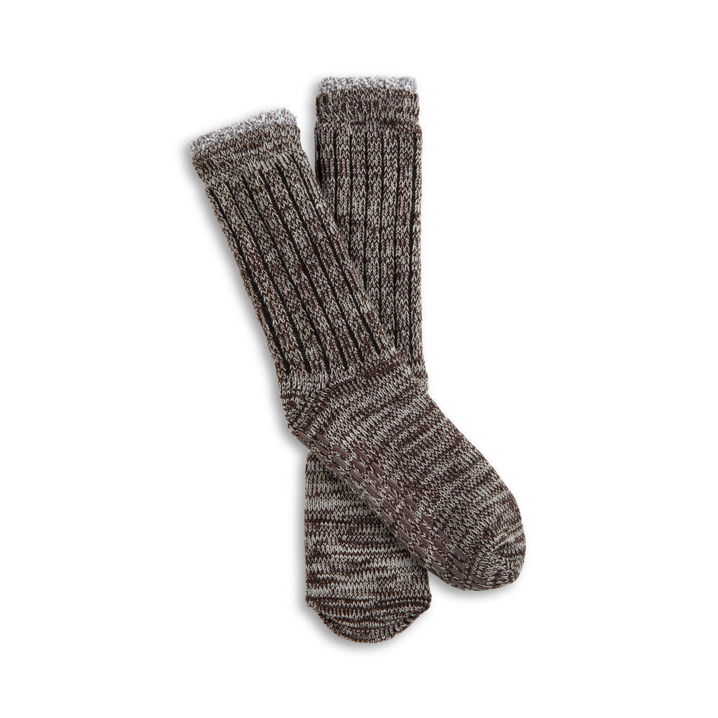 Espresso Men's Slipper Socks - Healthy Hides Skin Care